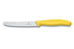 Couteau de table Victorinox SwissClassic jaune lame à dents 11cm