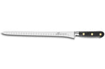 Couteau à saumon SABATIER Idéal Inox 100% forgé rivets laiton alvéolé 30cm