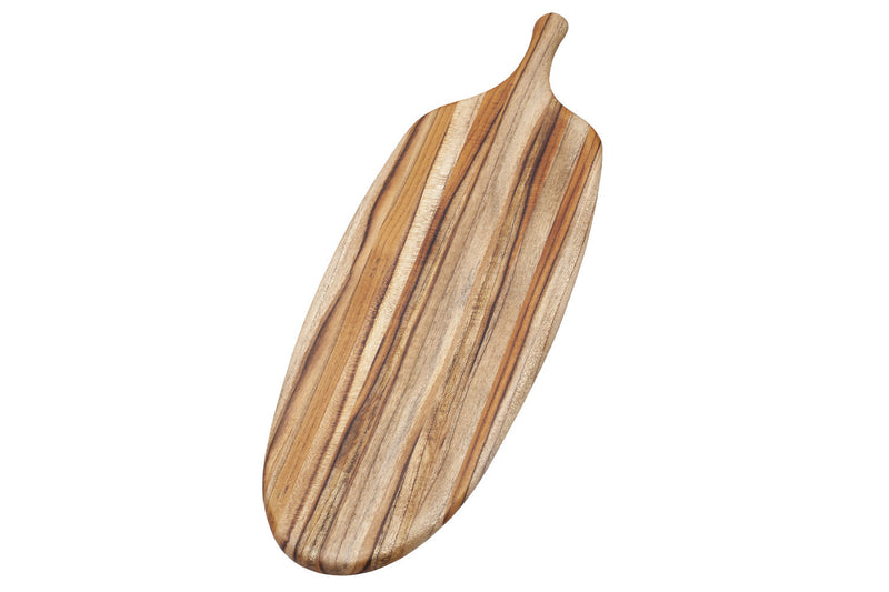Planche de service longue TeakHaus Canoe en teck 67x21,5x1,3cm