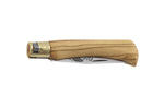 Couteau artisanal Old Bear M lame inox 8cm manche olivier avec virole