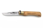 Couteau artisanal Old Bear S lame inox 7cm manche olivier avec virole