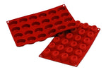 Moule en silicone professionnel Silikomart Silicon Flex 300x175mm 24 savarins ovales