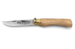 Couteau artisanal Old Bear XL lame inox 10cm manche olivier avec virole