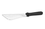 Pelle de cuisine ajourée 17cm lame inox + manche noir synthétique