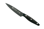 Couteau d'office lame anti-adhérente 11cm manche noir M&G