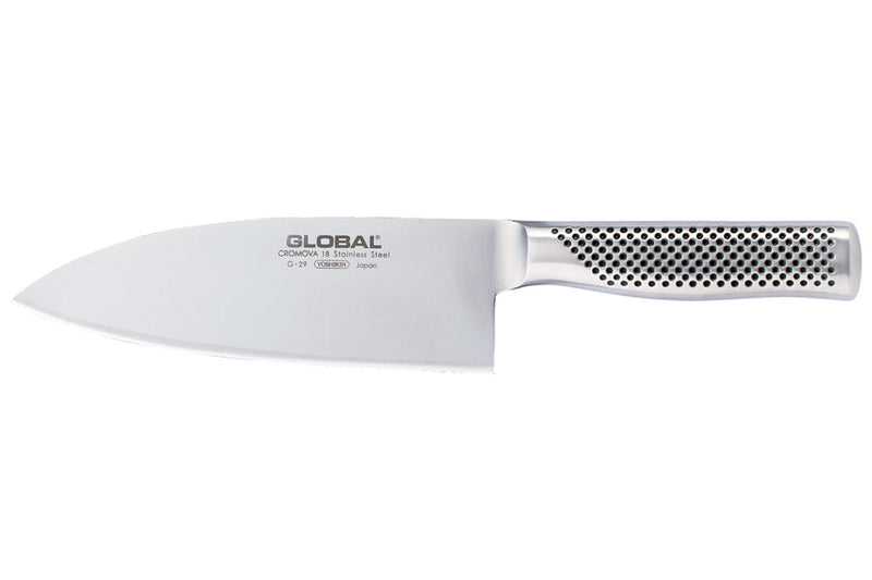 Couteau éminceur japonais Global G29 lame large 18cm