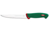 Couteau filet de sole professionnel SANELLI Premana lame flexible 18cm manche vert