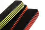 Couteau de table GÜDE Universel 10cm micro-denté manche noir/rouge