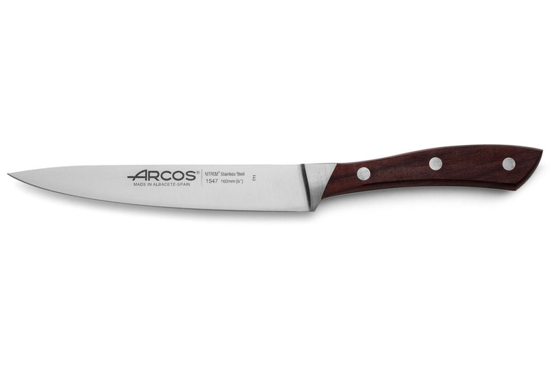 Couteau filet de sole forgé Arcos Natura flexible 16cm palissandre