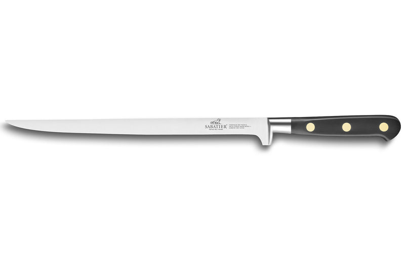 Couteau filet suédois SABATIER Idéal Inox 100% forgé rivets laiton lame 22cm