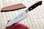 Couteau santoku DICK 1778 lame acier 3 couches 17cm manche bois de prunier
