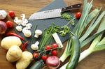 Couteau Santoku forgé Arcos Natura alvéolé 18cm palissandre
