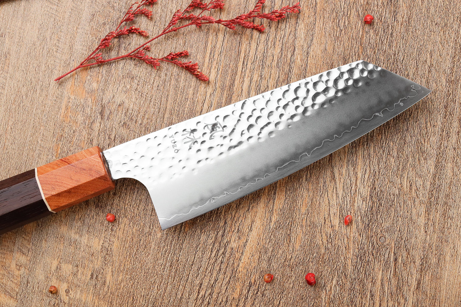Couteau bunka 17cm japonais artisanal Yuzo Akira Tsuchime VG10