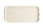 Plat à cake Emile Henry Madeleine en céramique 31,5x15x2cm Argile