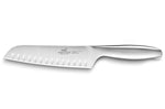 Couteau santoku Sabatier Fuso Nitro+ lame alvéolée Sandvik 18cm tout inox