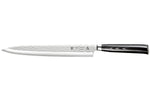 Couteau sashimi japonais Tamahagane Tsubame lame martelée 24cm acier VG5