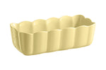Moule à cake Emile Henry Madeleine en céramique 28,5x13x9cm Vanille