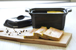 Terrine à foie gras Emile Henry 0,6L en céramique avec presse - Truffe