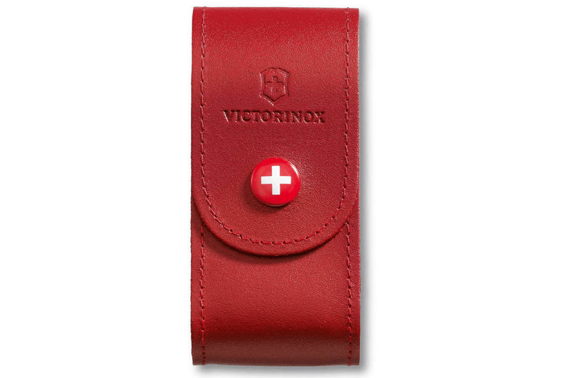 Etui cuir rouge Victorinox pour couteaux suisses 9,1cm - 15 à 23 pièces