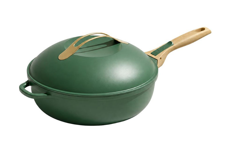 Poêle antiadhérente Cookut La Fabuleuse 8-en-1 fougère - 24cm