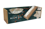 Moule à bûche réglable en inox Scrapcooking + 2 feuilles rhodoïd