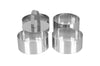 Set de 4 cercles à pâtisserie 10cm LARES tout inox + poussoir