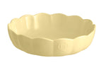 Moule rond Emile Henry Madeleine en céramique 27cm Vanille