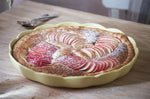 Plat à tarte rond Emile Henry Madeleine en céramique 31cm Vanille