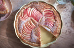 Plat à tarte rond Emile Henry Madeleine en céramique 31cm Vanille