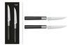 Coffret 2 couteaux à steak japonais KAI Wasabi Black lame 11cm