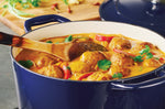 Cocotte ronde 26cm Tramontina Bestow fonte émaillée bleu 6,5L