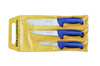 Pochette de 3 couteaux de boucher bleus DICK ERGOGRIP désosseur+saigner+boucher