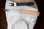 Set à fromage Opinel couteau lame 12,5cm + fourchette inox