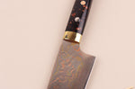 Couteau bunka 16,5cm japonais artisanal Takeshi Saji BS2 Rainbow