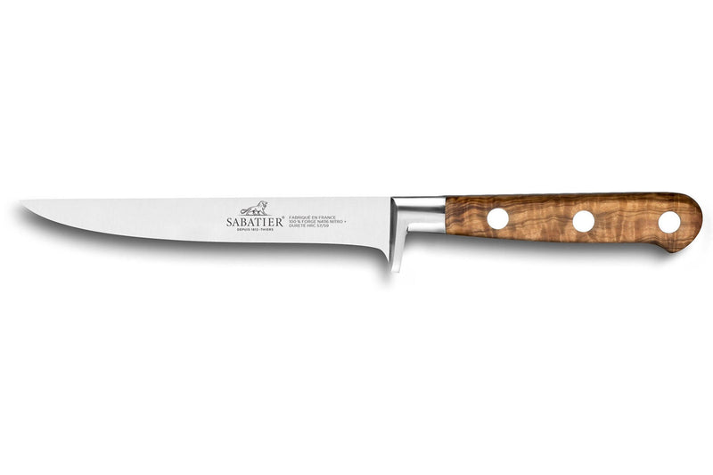 Couteau à désosser Sabatier Provençao 100% forgé 13cm manche olivier