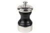Moulin à sel manuel Peugeot Palace en bois de hêtre noir satin et métal argenté 10cm