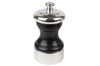 Moulin à poivre manuel Peugeot Palace en bois de hêtre noir satin et métal argenté 10cm