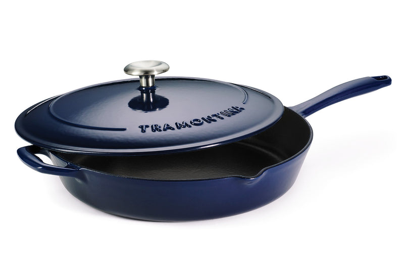Sauteuse Tramontina Bestow 30cm fonte émaillée bleu + couvercle