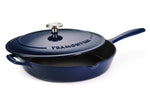 Sauteuse Tramontina Bestow 30cm fonte émaillée bleu + couvercle