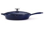 Sauteuse Tramontina Bestow 30cm fonte émaillée bleu + couvercle