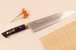 Couteau de chef 21cm japonais artisanal Takeshi Saji BS2 Rainbow