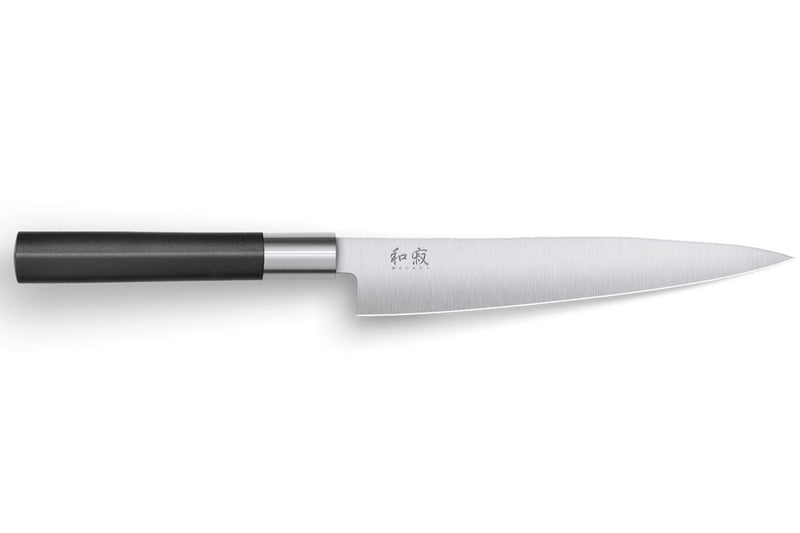 Couteau à jambon japonais KAI Wasabi Black lame flexible 18cm
