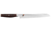 Couteau à pain japonais Miyabi 6000MCT lame martelée 23cm + manche en Pakka