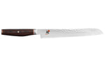 Couteau à pain japonais Miyabi 6000MCT lame martelée 23cm + manche en Pakka