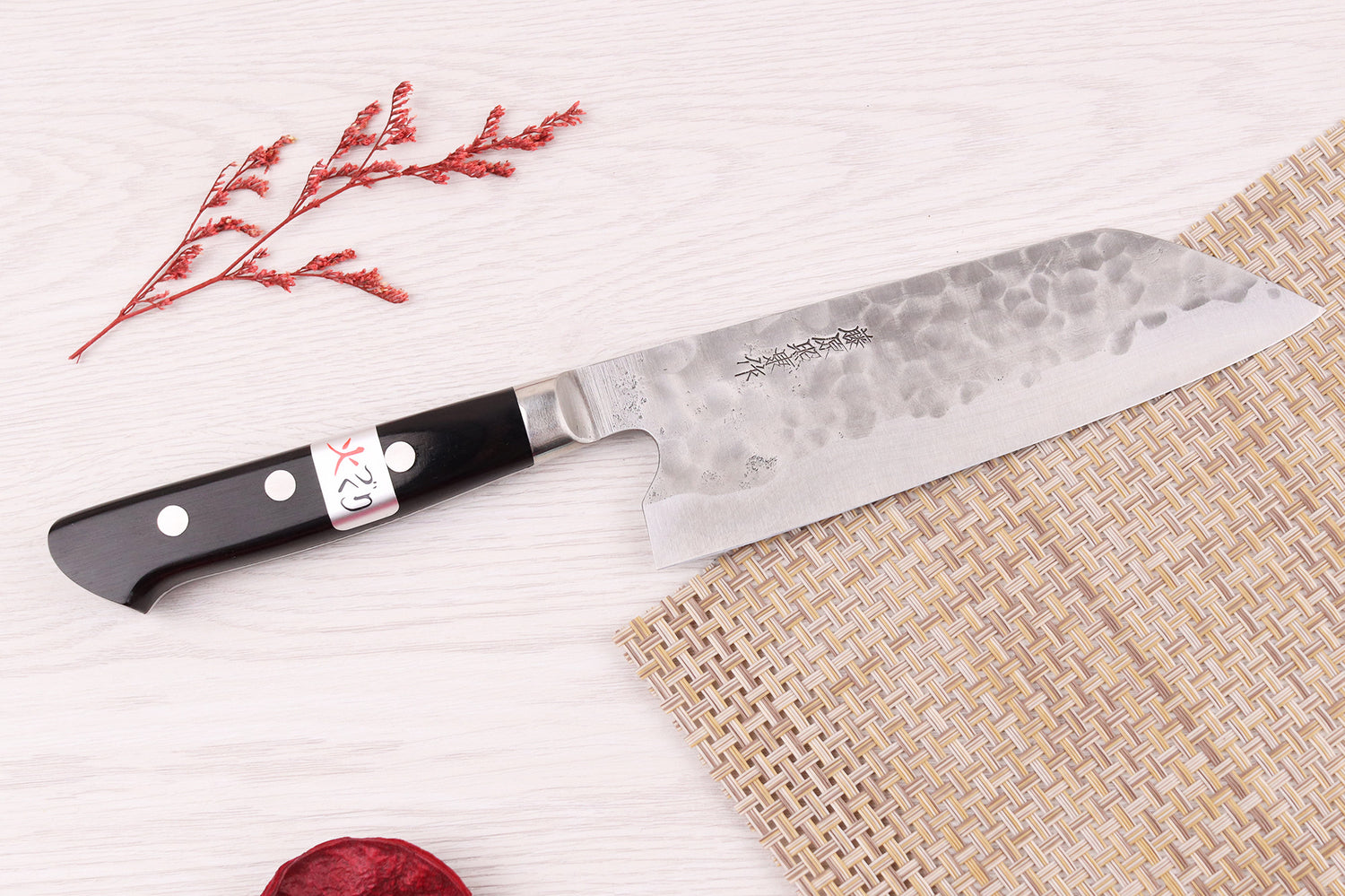 Couteau santoku 16,5cm japonais artisanal Fujiwara Maboroshi