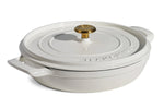 Cocotte basse 30cm Tramontina fonte émaillée latte 3,8L