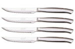 Coffret 4 couteaux à steak monobloc Arcos acier inox microdentées 11cm