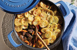 Cocotte basse 30cm Tramontina fonte émaillée bleu 3,8L