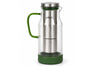 Carafe filtrante 2-en-1 verte Cookut Akua en verre - 1,3 L