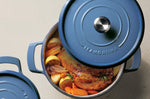 Cocotte ronde Tramontina Ampezzo fonte émaillée bleu